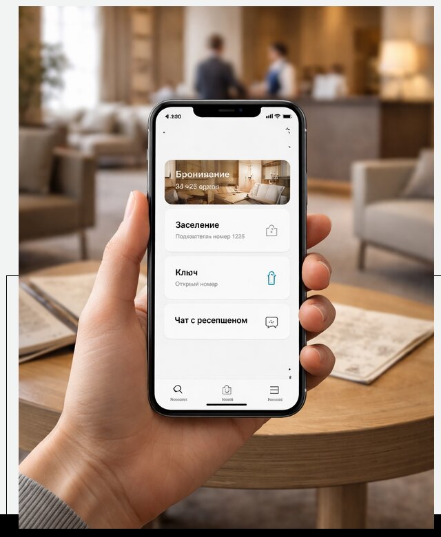 Мобильное приложение для гостей отеля в Владивостоке, управление сервисом